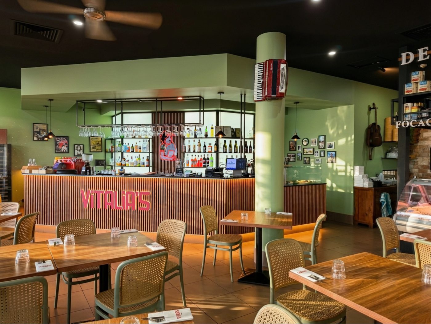 Vitalia's restaurant dining room at The Pier, Cairns