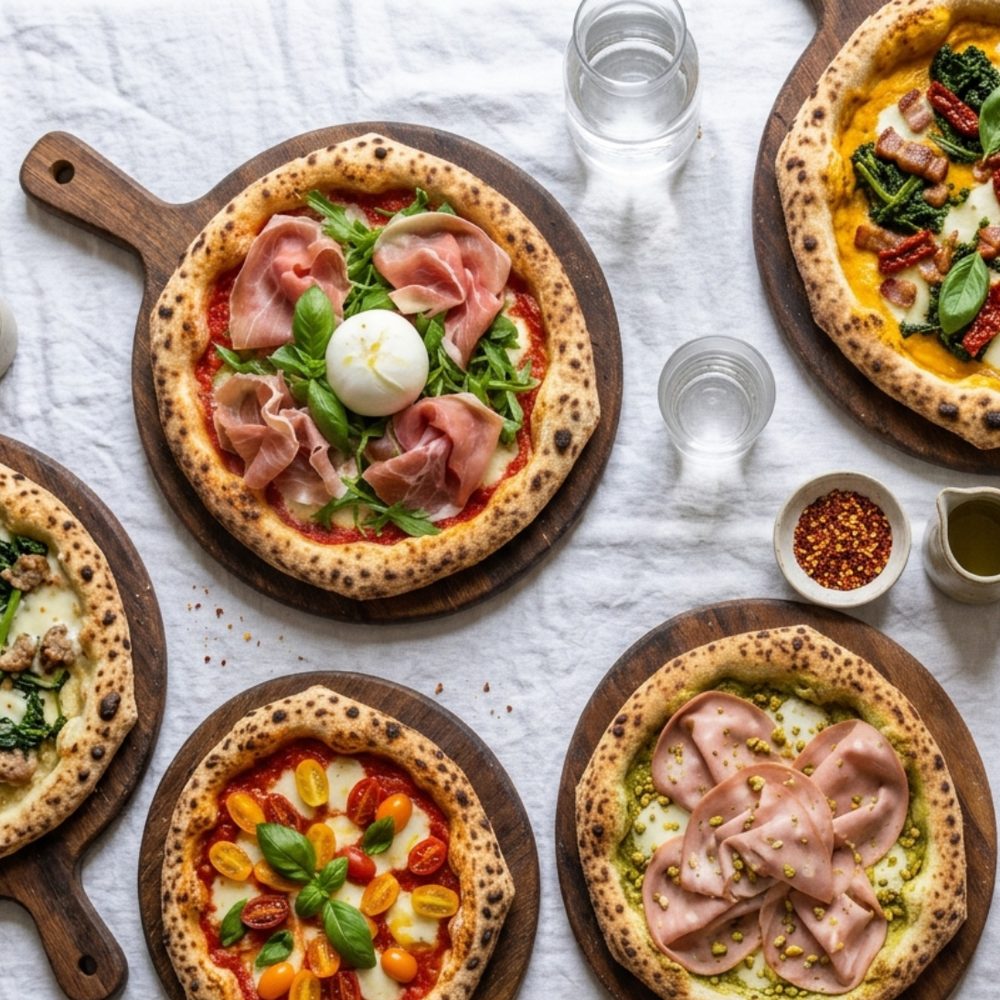 Fresh Italian pizzas made by Vitalia's